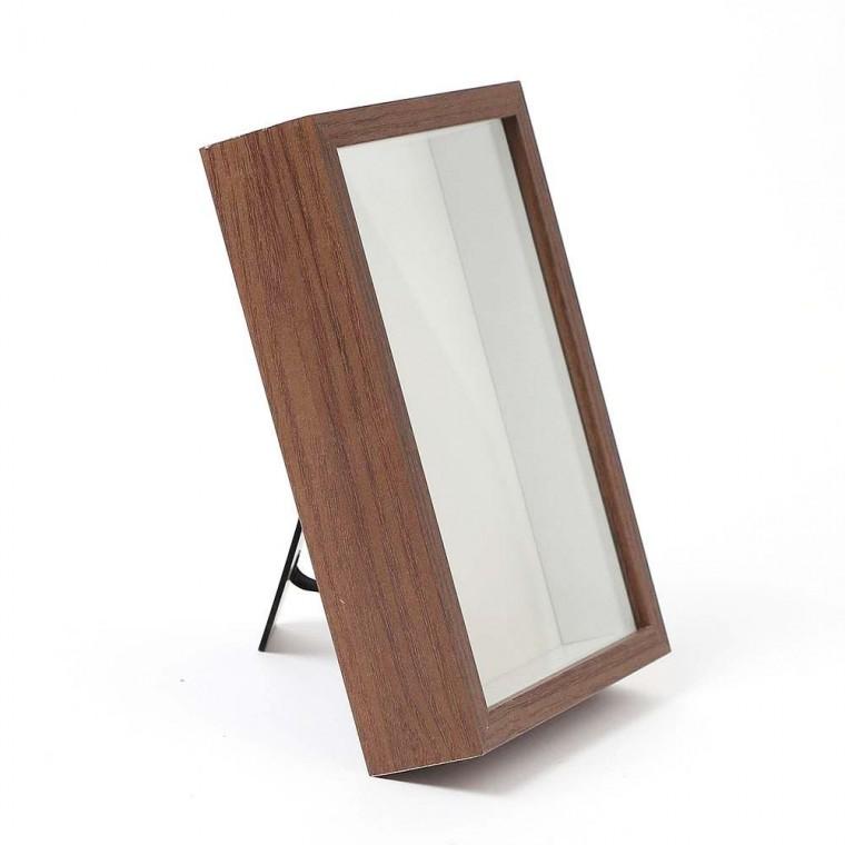 3D 관액자 6x8 다크우드 감성 포토 입체 공간