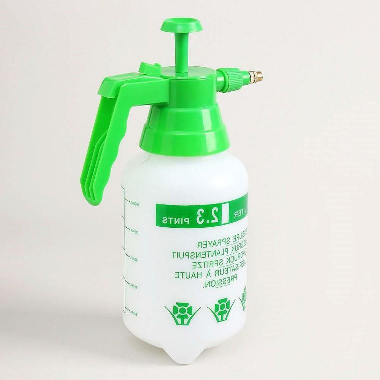 압축 분무기 1L 화이트 그린 원예 펌핑 텃밭 소독