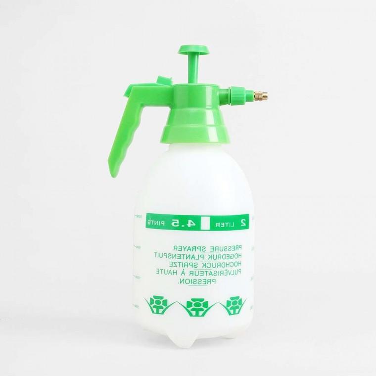 압축 분무기 1L 화이트 그린 제초제 분사 펌핑 비료