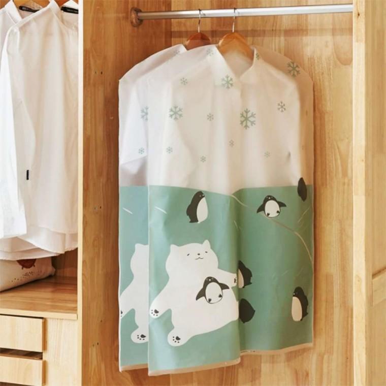 반투명 옷커버 2p 60x90cm 보호 깔끔한 수납 디자인