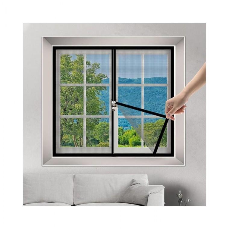 루미나D 지퍼방충망 창문 모기 벌레차단 간편설치 100x120cm