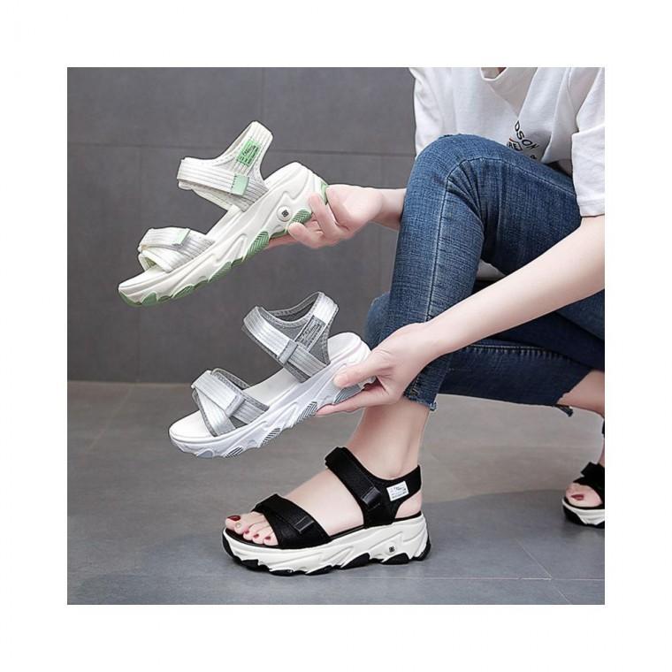 루미나D 여성 키높이 샌들 스트랩 5cm 발편한 통굽신발