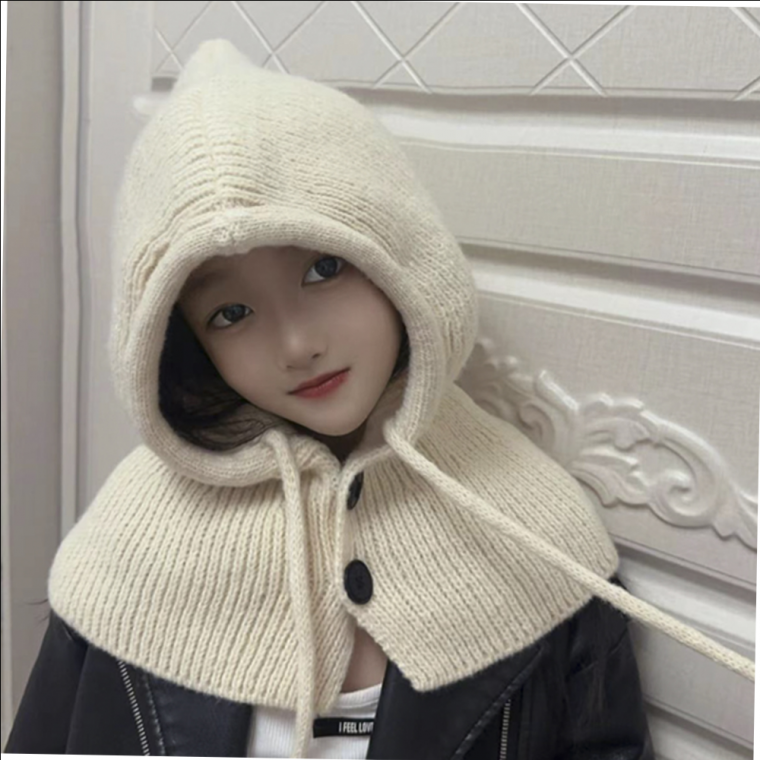 후드모자 키밍 니트 바라클라바