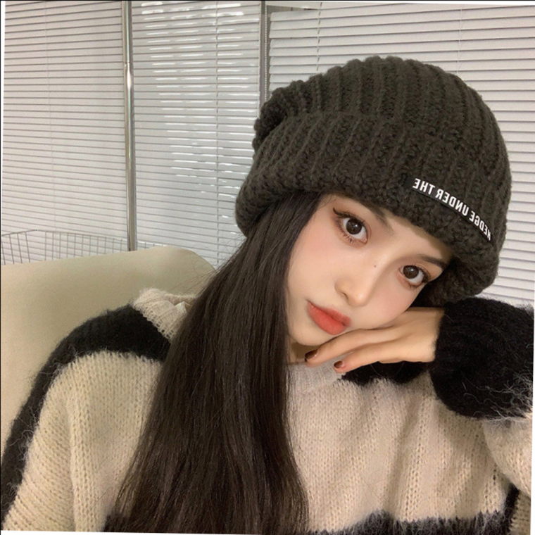 트위드 겨울 루즈핏 빅 비니 가을모자