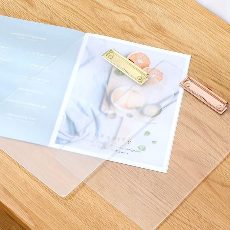 A4 투명 아크릴 클립보드 메뉴판 결재판 메모홀더 서류철
