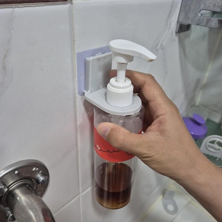 무타공 접착식 샴푸 걸이 거치대