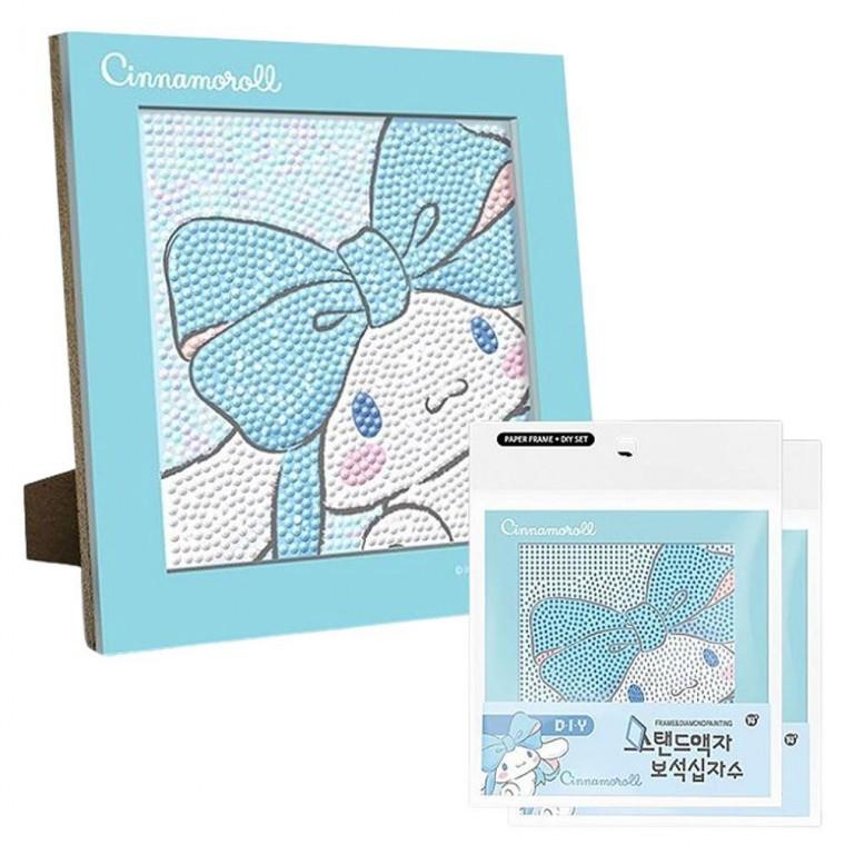비즈 DIY 시나모롤 보석십자수 데코 2P 액자형 스탠드