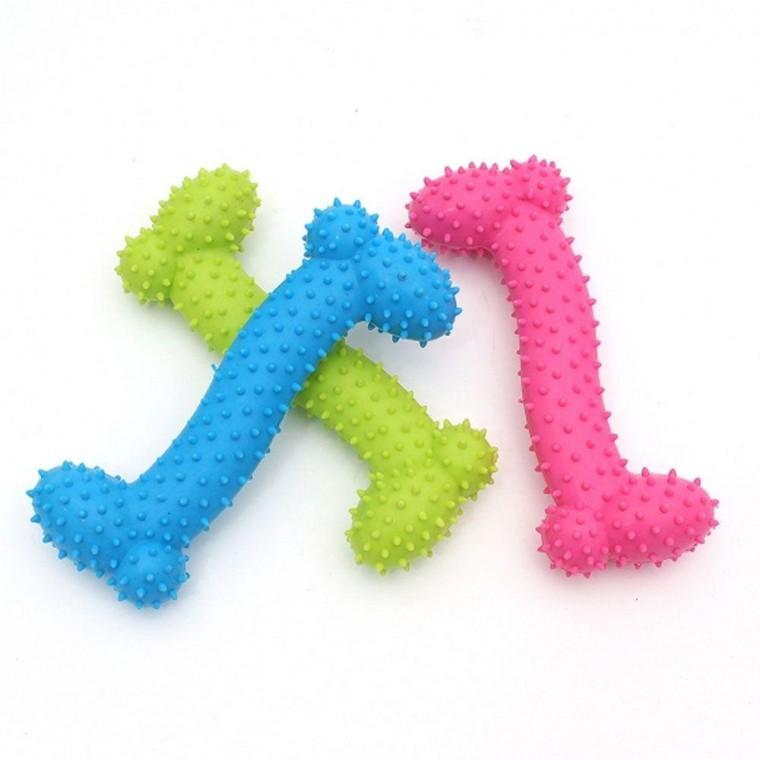 던지기 X3개 강아지 장난감 놀이 뼈다귀 15cm 치석제거