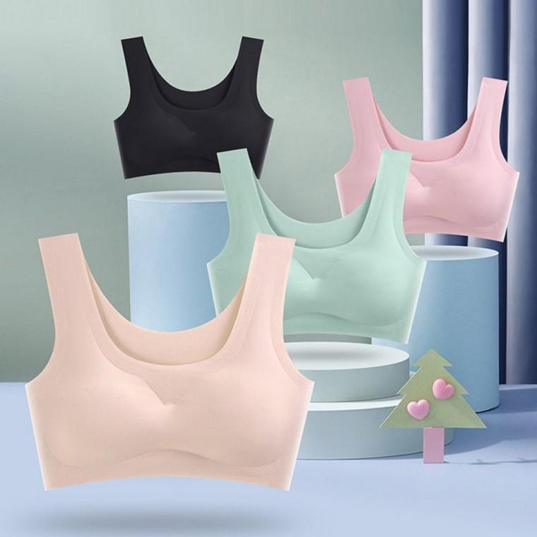여자속옷 5컬러 여성브라 U넥 심리스 와이드 숄더브라