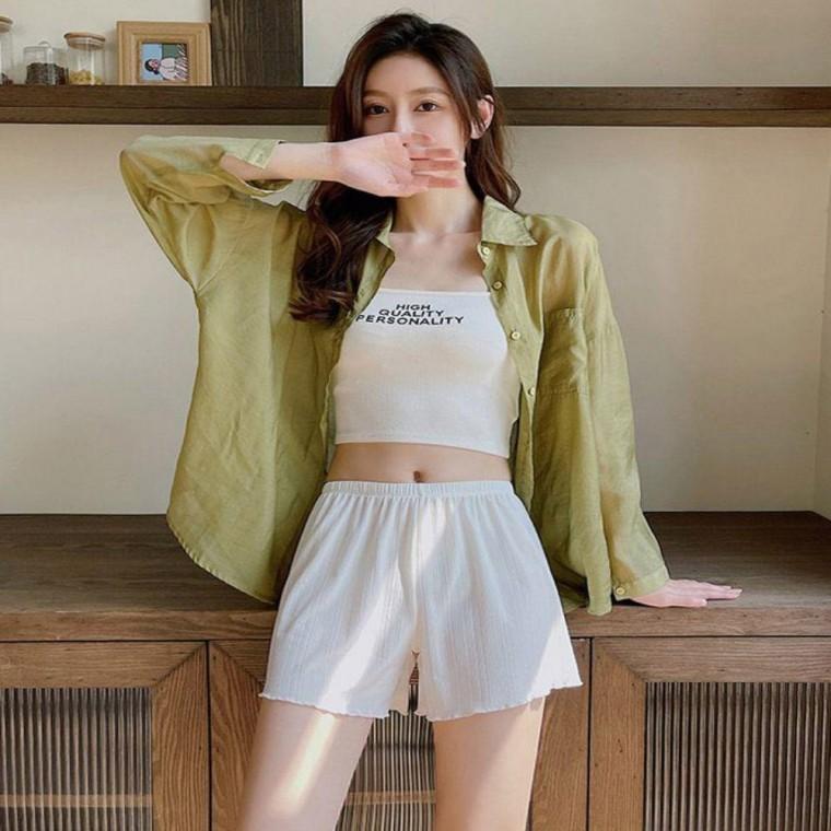 3컬러 여자 부드럽고 시원한 편한 홈웨어 반바지 잠옷