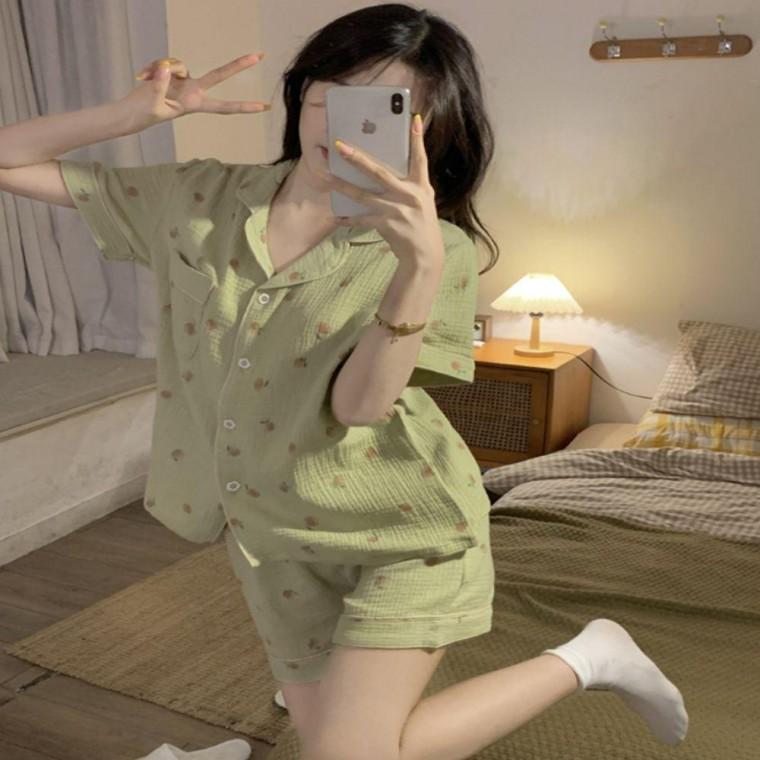 여름 여자 러블리 카라 반팔티 잠옷세트 홈웨어세트