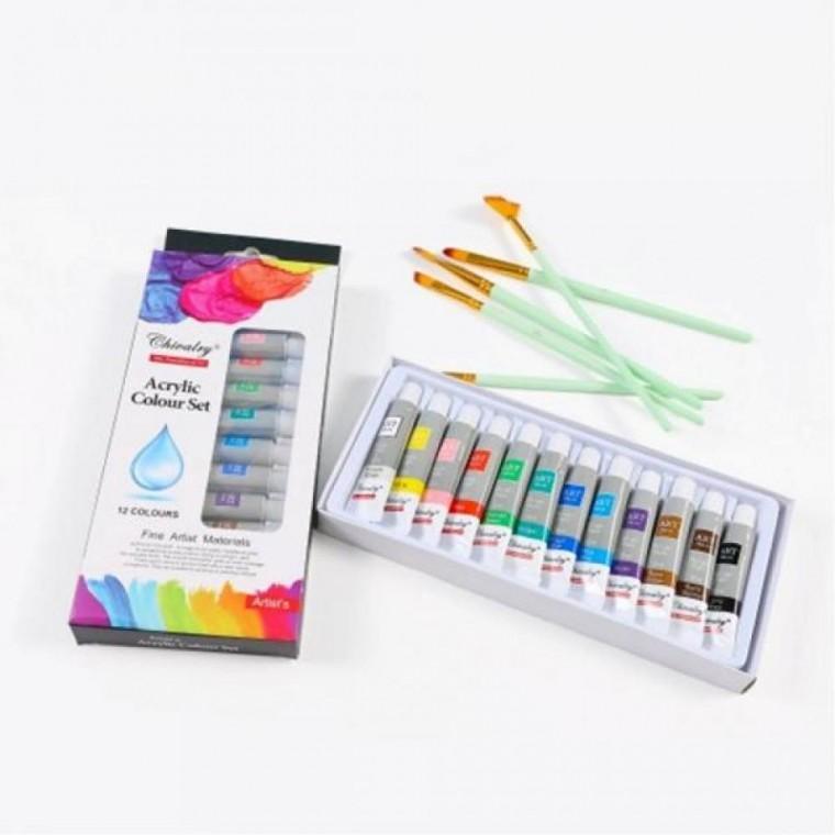 아크릴 물감 12색 세트 12ml