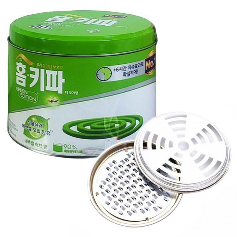 홈키파 내츄럴허브향 야외 캔모기향40개입+연소기SET