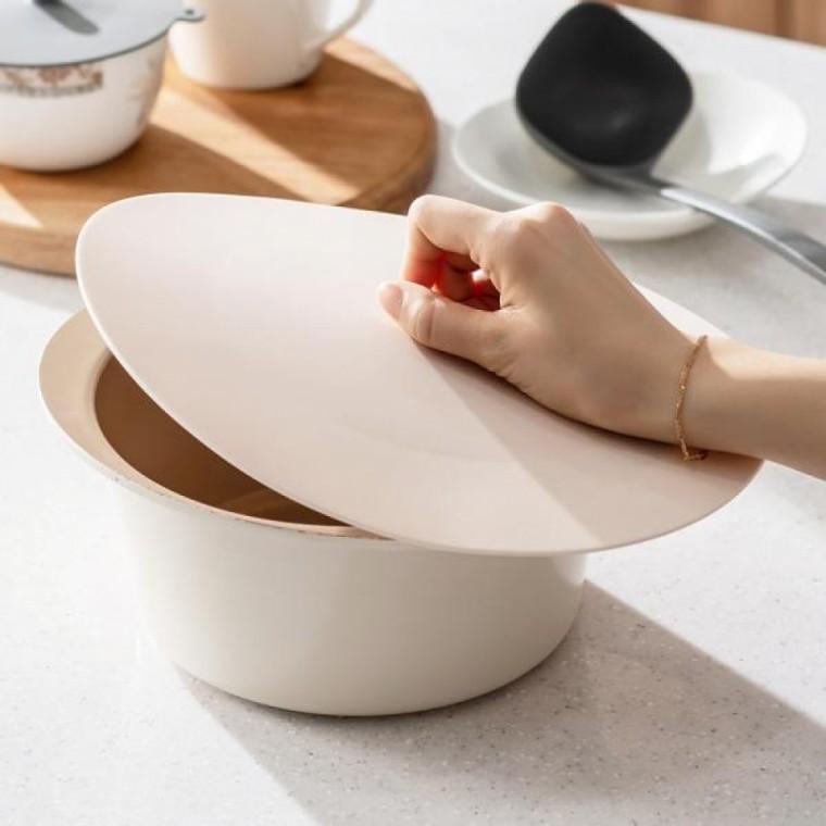 국산 실리콘 덮개 뚜껑 다용도 음식 접시 커버 28cm