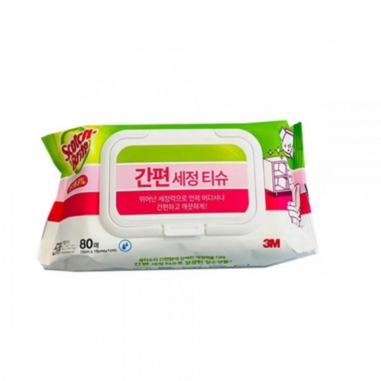 뽑아쓰는 간편 세정티슈 80매 세정살균티슈 살균 소독