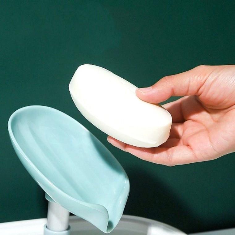 나뭇잎 비누 받침대 트레이 욕실 거치대 물빠짐 접시