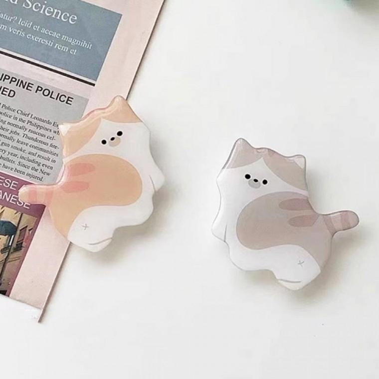 리틀키티 일러스트 고양이 폰톡 스마트톡 거치대 홀더