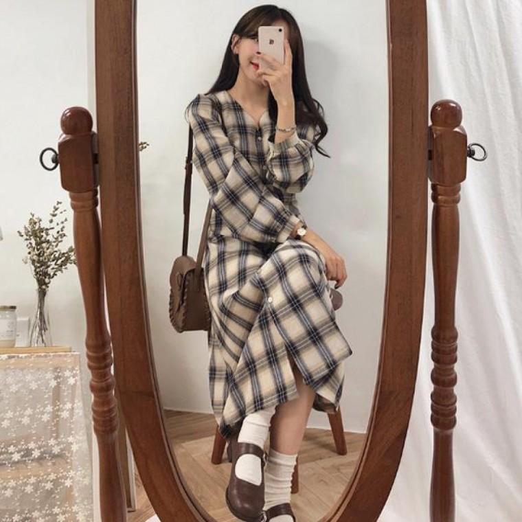 여성원피스 봄가을옷 소개팅 하객패션 롱원피스