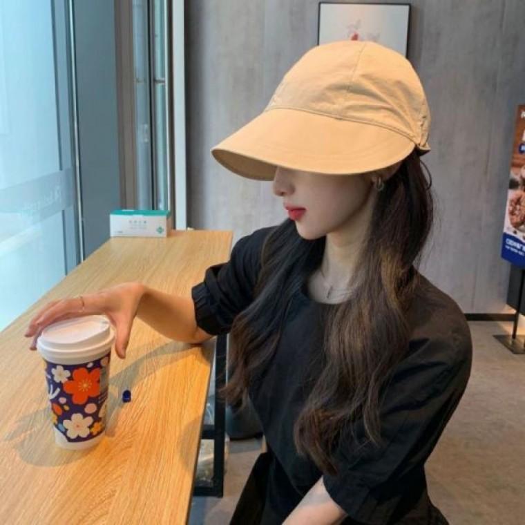 여성용 아이스 모자 와이드 메쉬 보닛햇