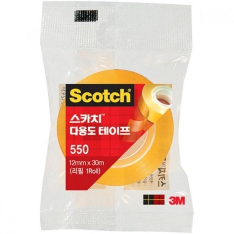 550 스카치 다용도 테이프 리필 12mm X 30m