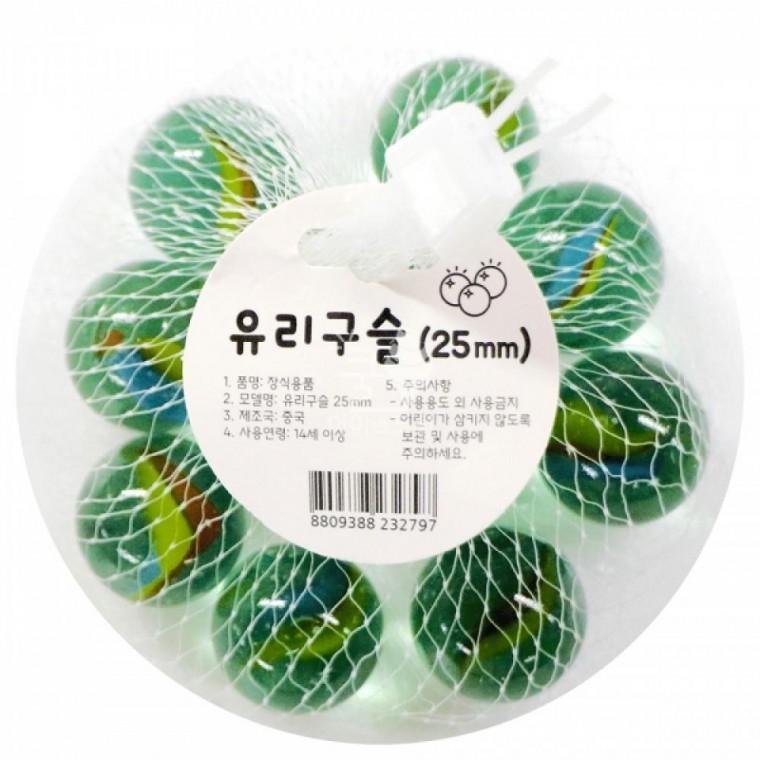 구슬치기 추억의 유리구슬 25mm (10개입) 3개