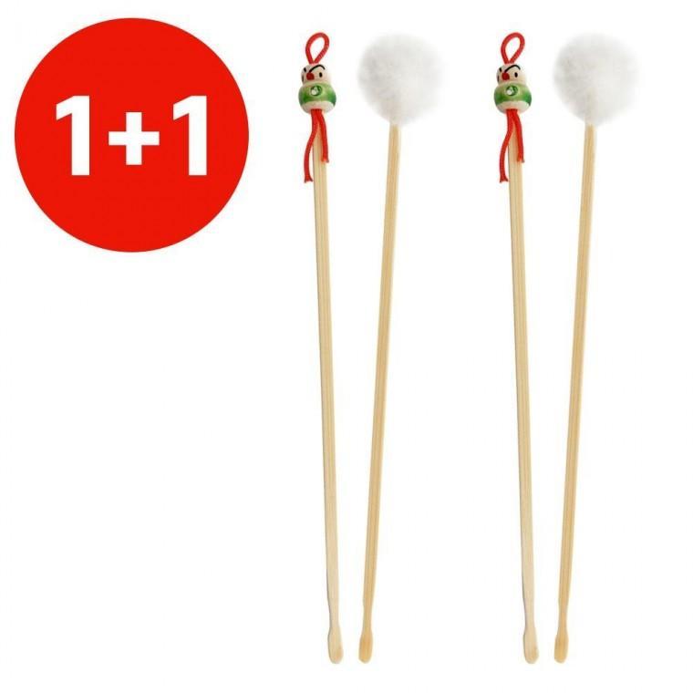 대나무 1+1 귀이개세트2p (17cm)귀후비개 귀파개 청소