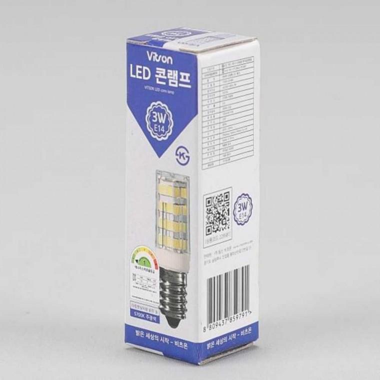 콘 램프 LED 3W E14 주광 미니콘램프 LED미니램프