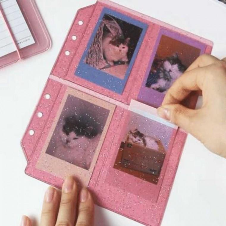 A6 WIDE 6공 포토카드포켓 Pink 다이어리속지