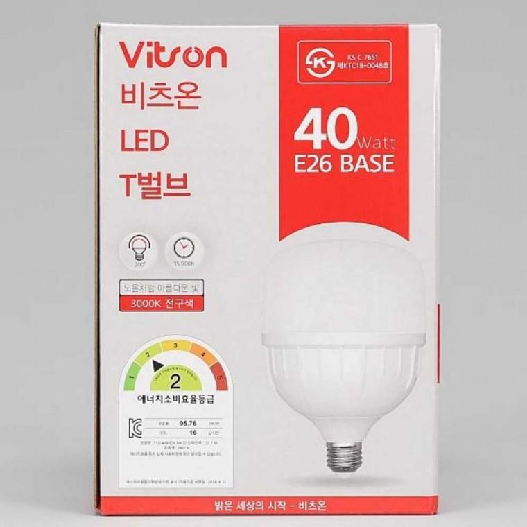 T 벌브 LED 40W 전구 E26 LED볼램프 주황색LED