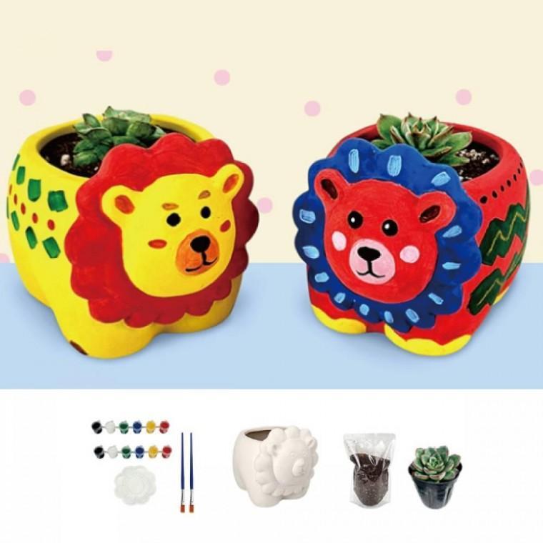 다육식물 사자화분 꾸미기세트