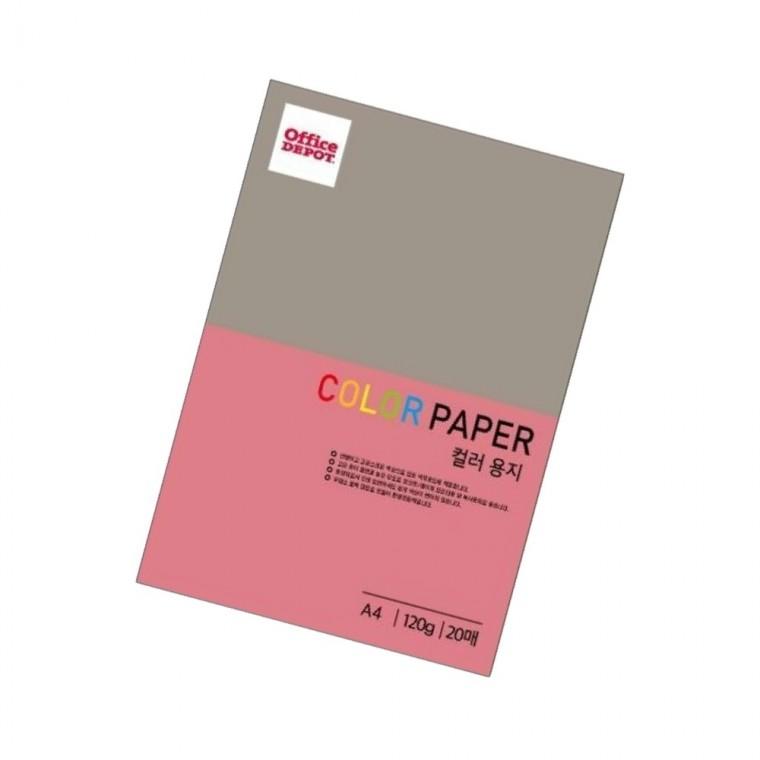 컬러색지 120g A4 20매 진한분홍색 팬시페이퍼