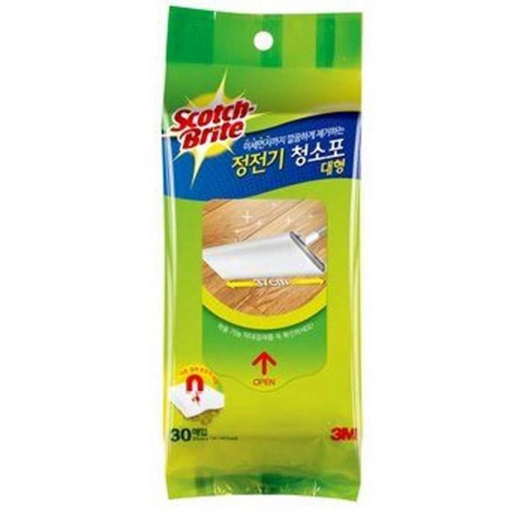 정전기 청소포 리필 대형 30매 먼지포