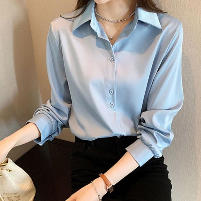 하객룩 여성 오피스룩 베이직 블라우스 셔츠 봄