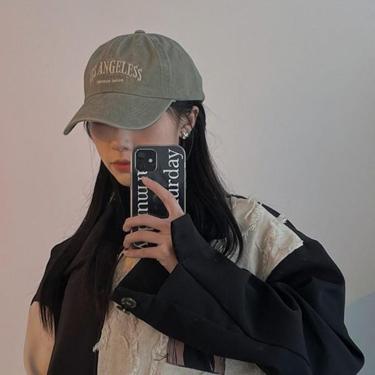 여성 로스앤젤레스 자수 볼캡 캡모자 야구모자 6컬러