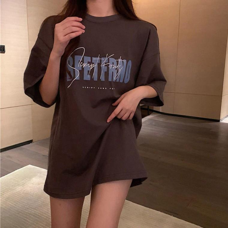 데일리룩 반팔 루즈핏 편한 레터링 여성용 티셔츠