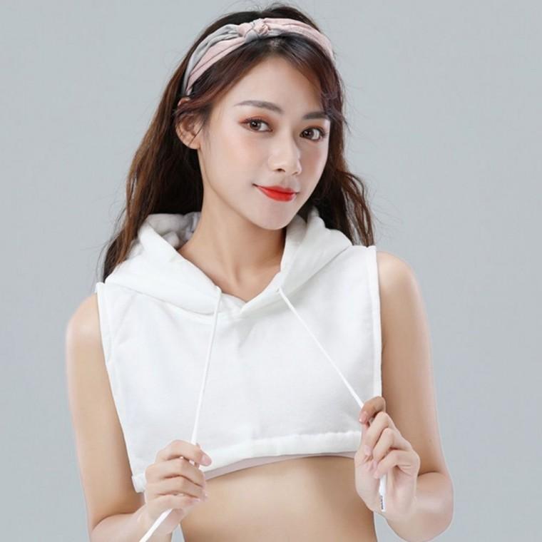 가짜후드 후드 받쳐입는 넥페이크 페이크 레이어드
