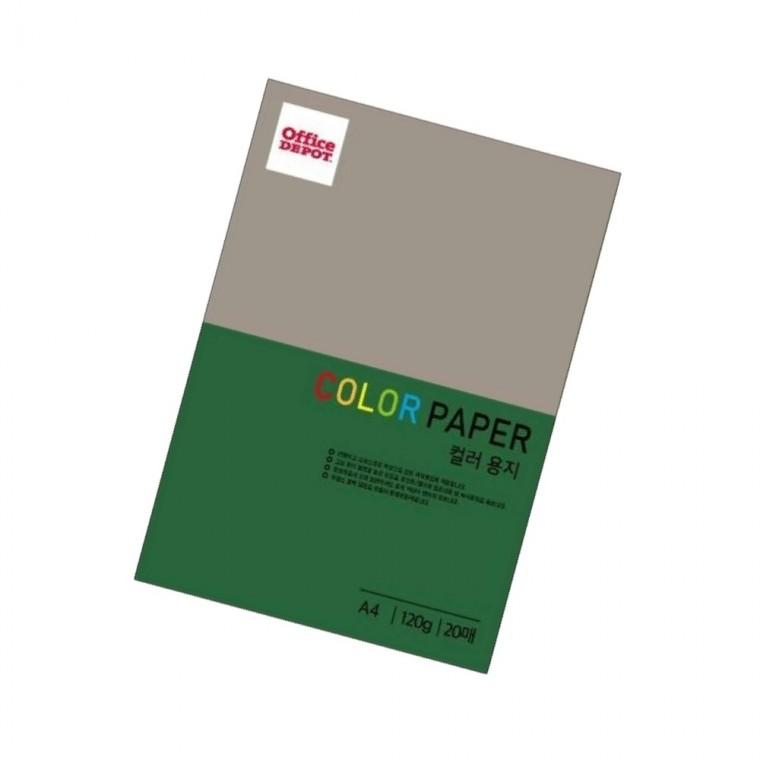 컬러색지 120g A4 20매 진녹색 복사용지