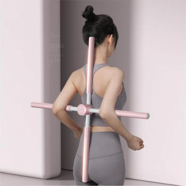 스트레칭봉 요가봉 십자봉 스틱 바른자세 척추 굽은 어깨 십자 요가봉 밸런스바