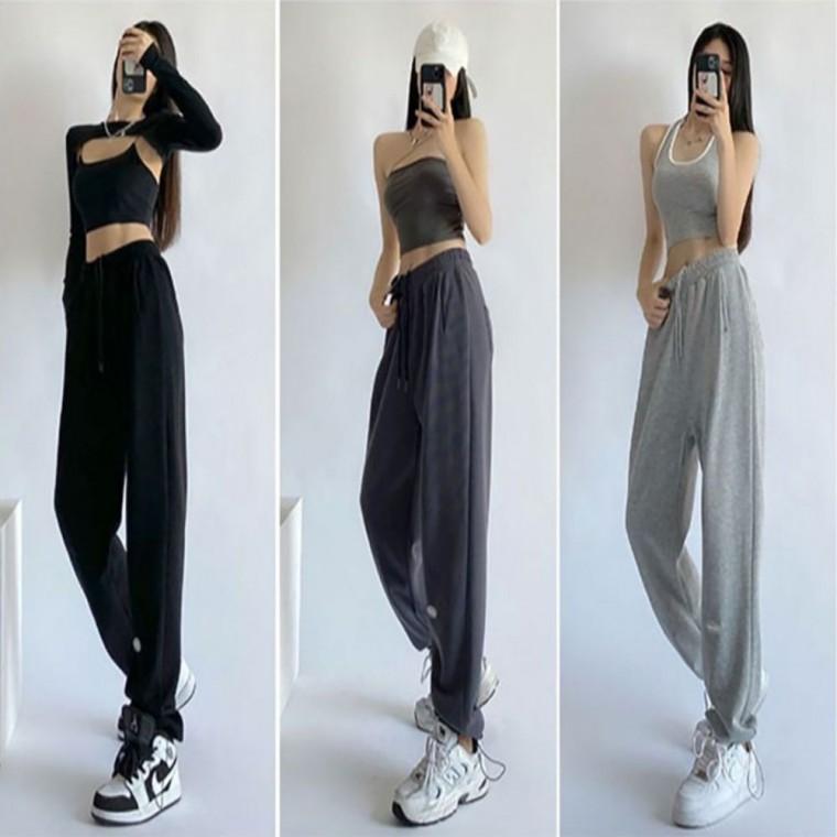 스트링 밴딩 바지 조거팬츠 트레이닝 데일리 발목