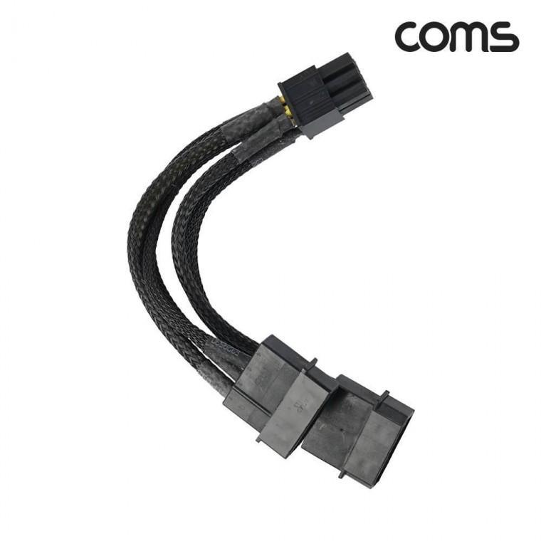 12V 전원 젠더 IDE 4Px2 그래픽카드 전원 6P VGA 15cm