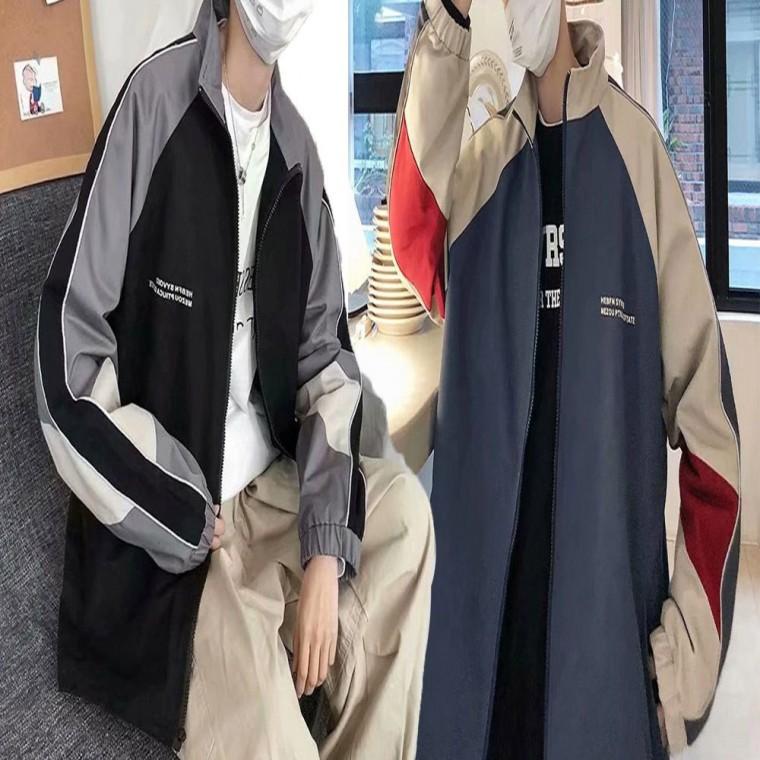 간절기 라인 바람막이 아우터 잠바 Y2K 배색 가을 봄