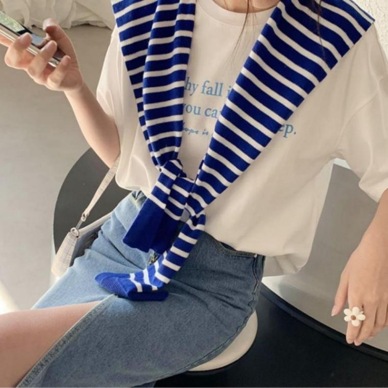 아우터 케이프 단가라 패턴 5컬러 루즈핏 숄 니트