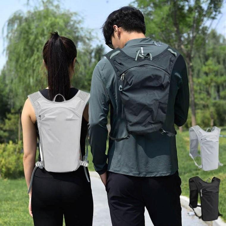 2컬러 스포츠 백팩조끼 러닝조끼 후면 넉넉 수납포켓