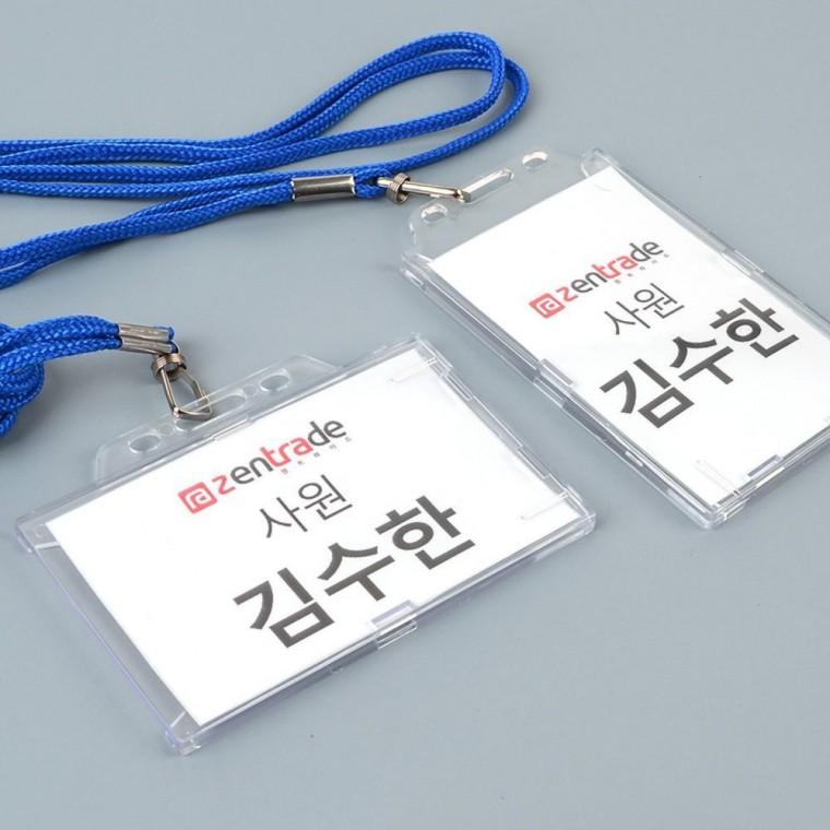 투명 명찰 보호 케이스 40개입 신분증 카드 홀더 직장인 학생 사원증