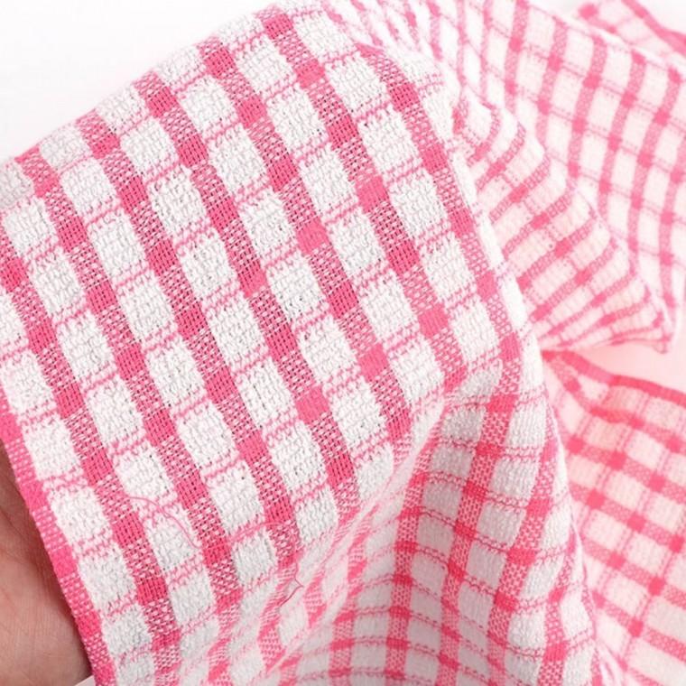 순면 색상 행주 3매입 체크 주방 닦이 흡수력 컬러풀 빨래가능