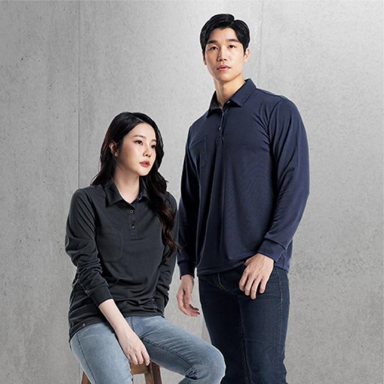 상의 제전복 정전기방지티 제전 긴팔 작업복 복 작업복 티셔츠 정전기방지