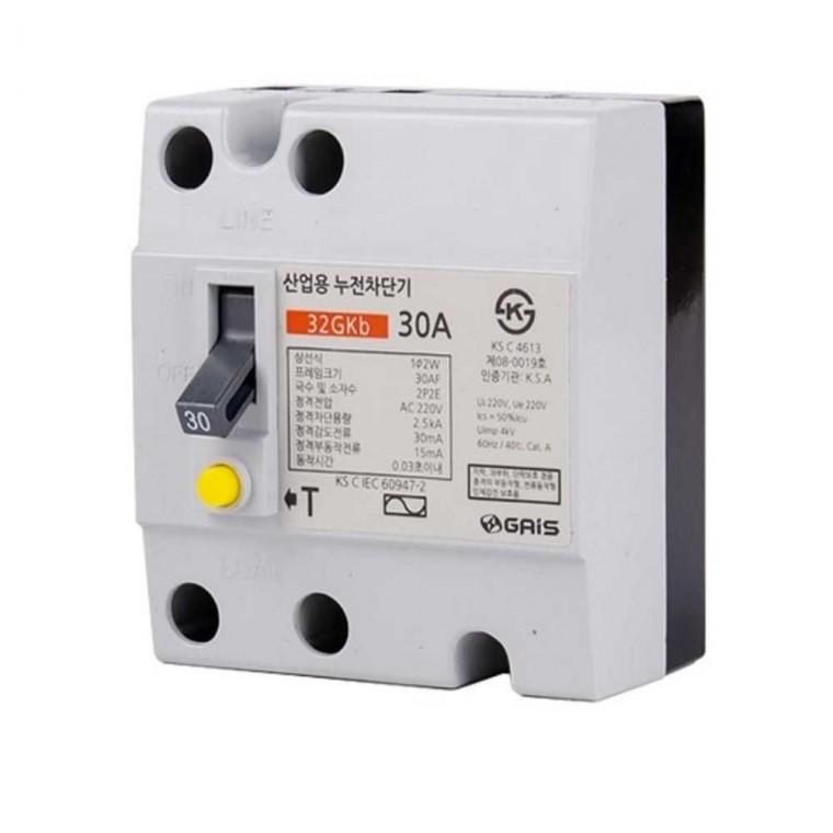 산업용 누전차단기 30A 대 2.5kA 32GKB