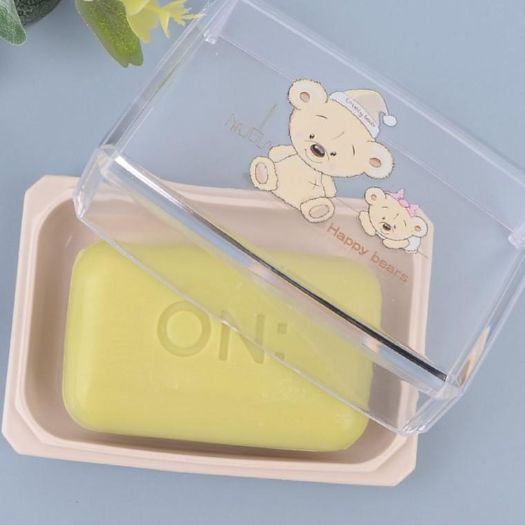 뚜껑 사각 비누받침 케이스 욕실 물빠짐 화장실 위생 보관 플라스틱 홀더