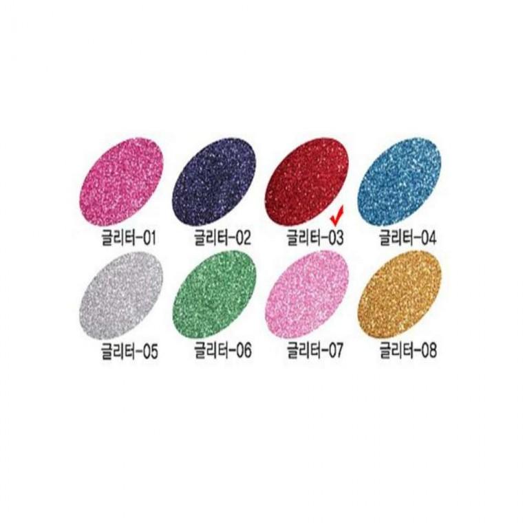 글리터 펠트 03 23x31cm 레드 1장 펠트인형