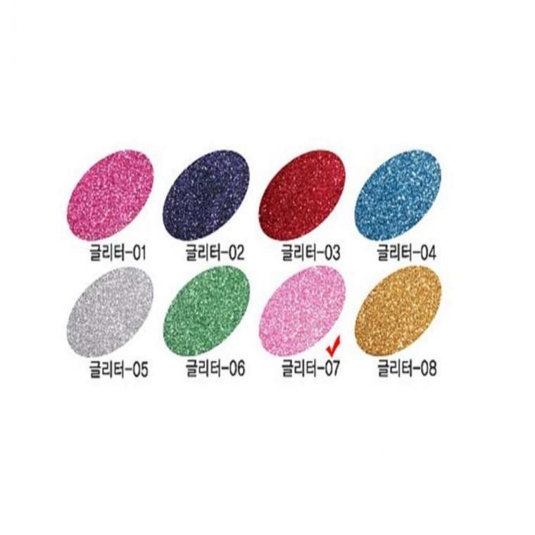 글리터 접착 07 23x31cm 핑크 1장 반짝이필름